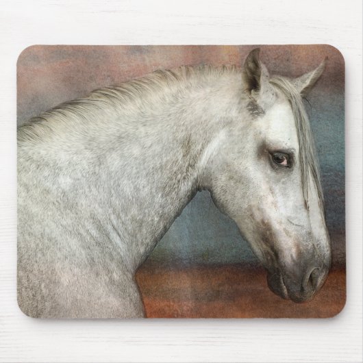 Portret van apple Gray Andalusië Muismat (Voorkant)