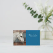 Portret van apple Gray Andalusië Visitekaartje (Staand voorkant)