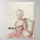 Portret van Archduchess Maria Antonia van Oostenri Poster (Voorkant)