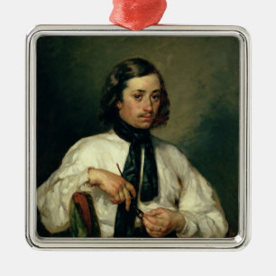 Portret van Armand Ono, bekend als het Man met Metalen Ornament