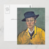 Portret van Armand Roulin door Vincent Van Gogh Briefkaart (Voorkant / Achterkant)