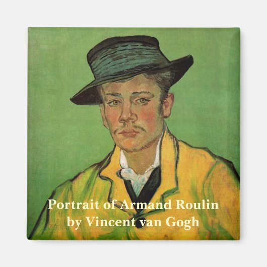 Portret van Armand Roulin door Vincent van Gogh Magneet (Voorkant)