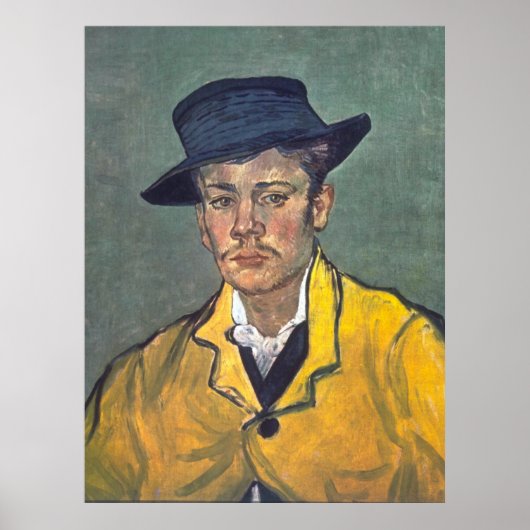 Portret van Armand Roulin door Vincent Van Gogh Poster (Voorkant)