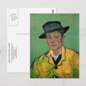 Portret van Armand Roulin, Van Gogh Fine Art Briefkaart (Voorkant / Achterkant)