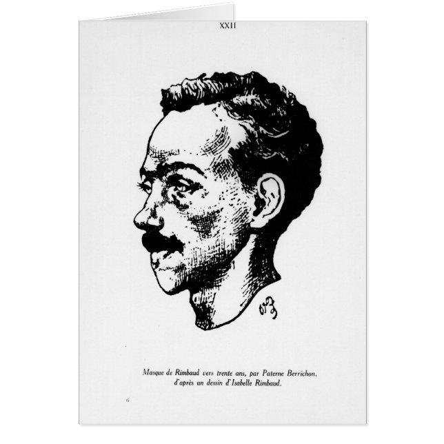 Portret van Arthur Rimbaud (Voorkant)