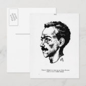 Portret van Arthur Rimbaud Briefkaart (Voorkant / Achterkant)