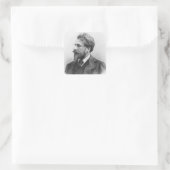 Portret van Arthur Schnitzler Vierkante Sticker (Tas)