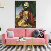 Portret van Asker-Khan, ambassadeur van Perzië Canvas Afdruk (Insitu (Woonkamer))