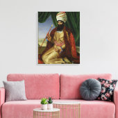 Portret van Asker-Khan, ambassadeur van Perzië Canvas Afdruk (Insitu (Woonkamer))