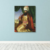 Portret van Asker-Khan, ambassadeur van Perzië Canvas Afdruk (Insitu (Houten vloer))