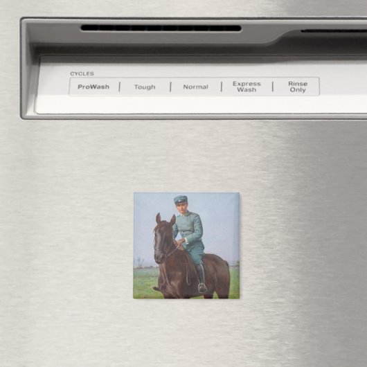 Portret van Attilio Triboletti (Cavalerist) Magneet (Insitu (Vaatwasser))