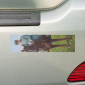 Portret van Attilio Triboletti (Cavalry Soldier) Bumpersticker (Op auto)