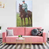 Portret van Attilio Triboletti (Cavalry Soldier) Canvas Afdruk (Insitu (Woonkamer))