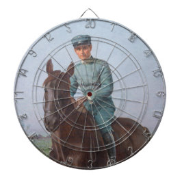 Portret van Attilio Triboletti (Cavalry Soldier) Dartbord