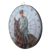 Portret van Attilio Triboletti (Cavalry Soldier) Dartbord (Voorkant Rechts)