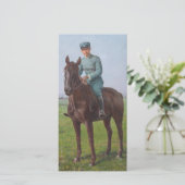 Portret van Attilio Triboletti (Cavalry Soldier) Kaart (Staand voorkant)