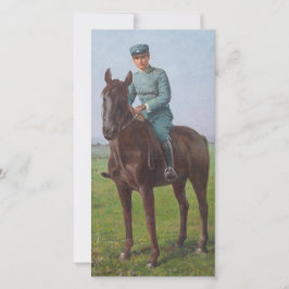 Portret van Attilio Triboletti (Cavalry Soldier) Kaart