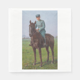 Portret van Attilio Triboletti (Cavalry Soldier) Servet