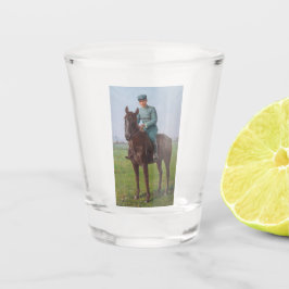 Portret van Attilio Triboletti (Cavalry Soldier) Shot Glas