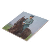 Portret van Attilio Triboletti (Cavalry Soldier) Tegeltje (Zijkant)