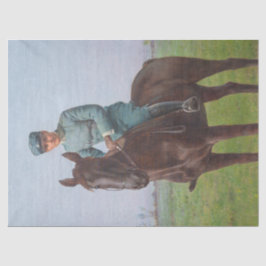 Portret van Attilio Triboletti (Cavalry Soldier) Tissuepapier