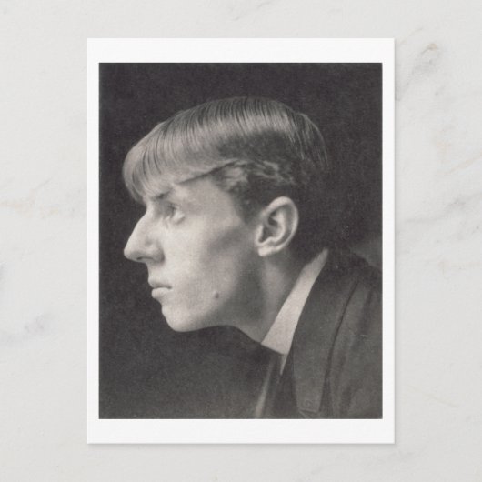 Portret van Aubrey Beardsley (1872-1998) van Frede Briefkaart (Voorkant)