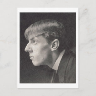 Portret van Aubrey Beardsley (1872-1998) van Frede Briefkaart