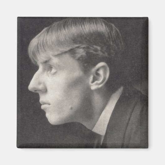 Portret van Aubrey Beardsley (1872-1998) van Frede Magneet (Voorkant)