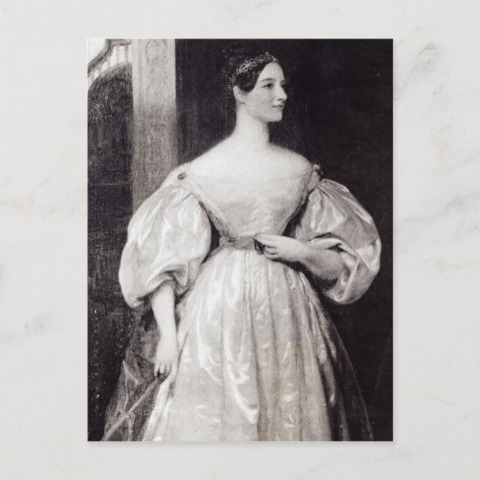 Portret van Augusta Ada Byron Briefkaart (Voorkant)