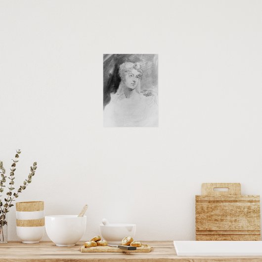 Portret van Augusta Leigh Poster (Keuken)