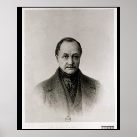 Portret van Auguste Comte, Franse filosoof Poster (Voorkant)