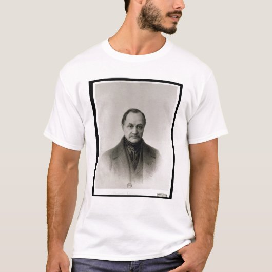 Portret van Auguste Comte, Franse filosoof T-shirt (Voorkant)