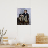 Portret van Auguste Renoir, 1867 Poster (Keuken)