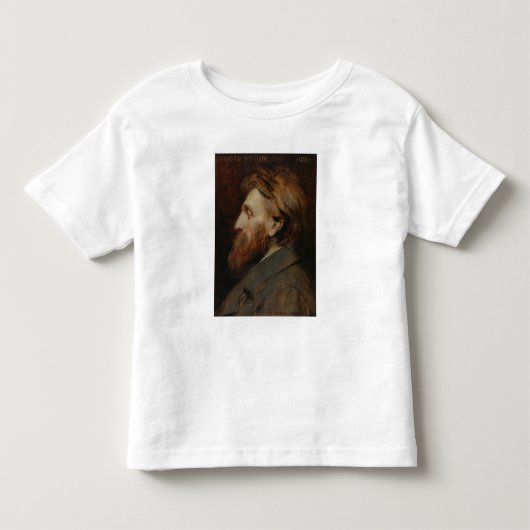 Portret van Auguste Rodin 1881 Kinder Shirts (Voorkant)