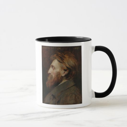 Portret van Auguste Rodin 1881 Mok (Rechts)