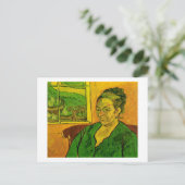 Portret van Augustine Roulin, Van Gogh Fine Art Briefkaart (Staand voorkant)