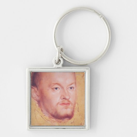 Portret van Augustus I Elector van Saksen Sleutelhanger (Voorkant)