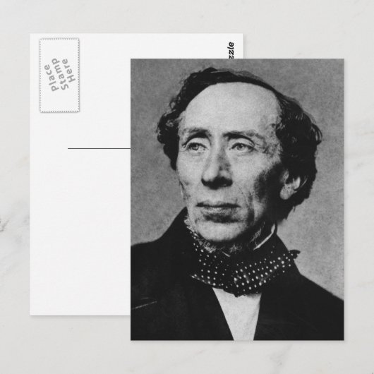 Portret van auteur Hans Christelijk Andersen Briefkaart (Voorkant / Achterkant)