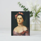 Portret van Avdotia Istomina, jaren 1830 Briefkaart (Staand voorkant)