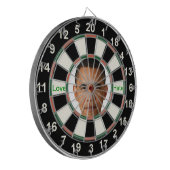 Portret van Barack Obama Dartbord (Voorkant Links)