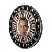 Portret van Barack Obama politieke dartbord (Voorkant Rechts)