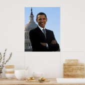 Portret van Barack Obama Poster (Keuken)