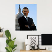 Portret van Barack Obama Poster (Thuiskantoor)