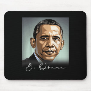 Portret van Barack Obama President Patriottisch Muismat
