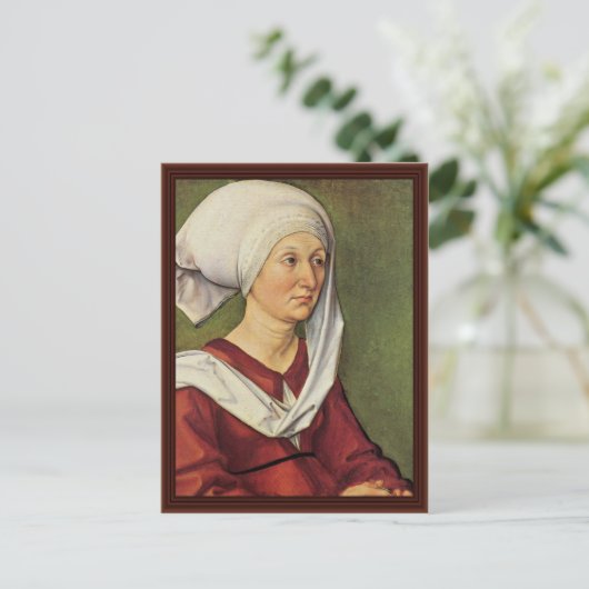 Portret van Barbara Durer Born Holper Briefkaart (Staand voorkant)