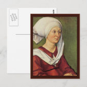 Portret van Barbara Durer Born Holper Briefkaart (Voorkant / Achterkant)