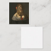 Portret van Barbara van Beck Curiosities en Oddit Vierkante Visitekaartje (Voorkant / Achterkant)