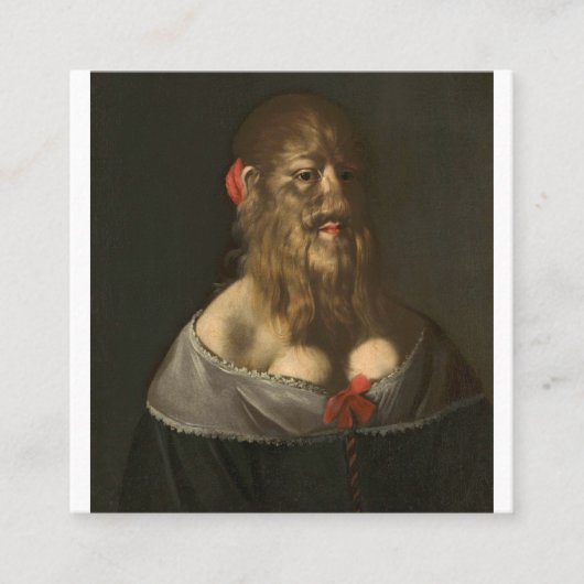 Portret van Barbara van Beck Curiosities en Oddit Vierkante Visitekaartje (Voorkant)