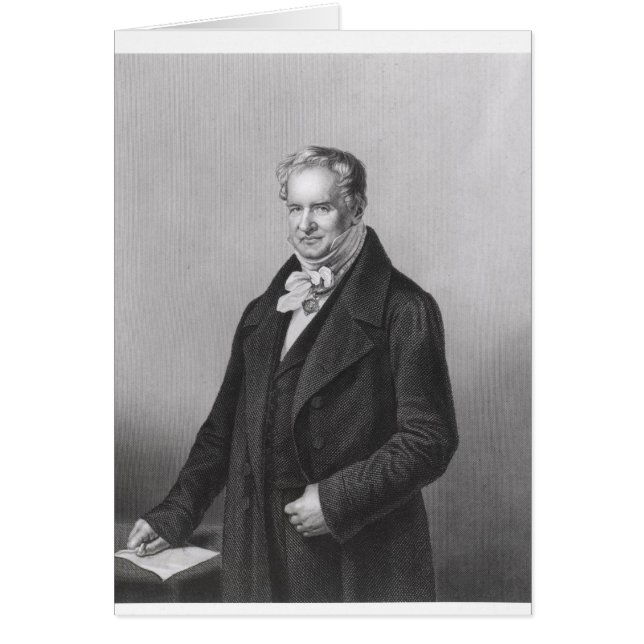 Portret van Baron Alexander von Humboldt (Voorkant)