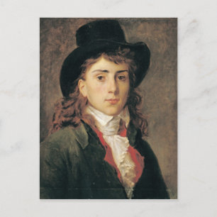 Portret van Baron Antoine Jean Gros 20 jaar oud Briefkaart
